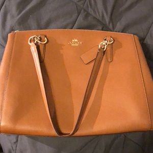 Authentic 2 zipper pocket Coach purse